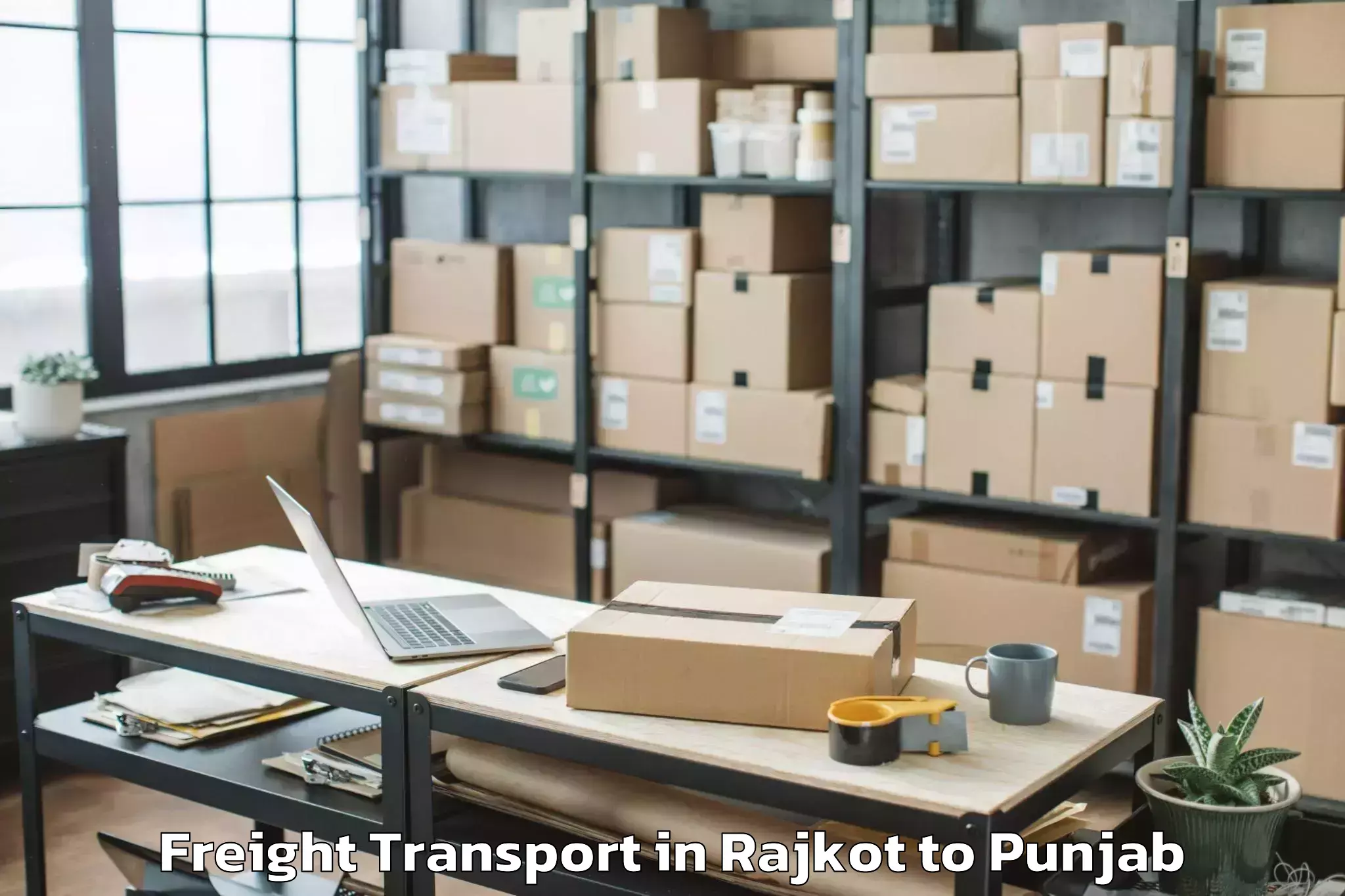 Trusted Rajkot to Jagraon Freight Transport